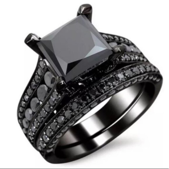 undefined Jewelry - New Black Sapphire Wedding Ring